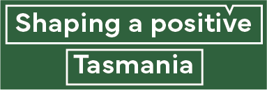 Logo for shaping tasmania